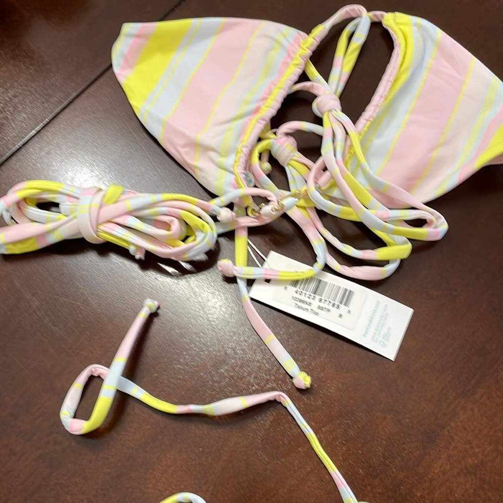Frankie Bikini size small -pastel colors. Top is Tatum and bottom is Tia